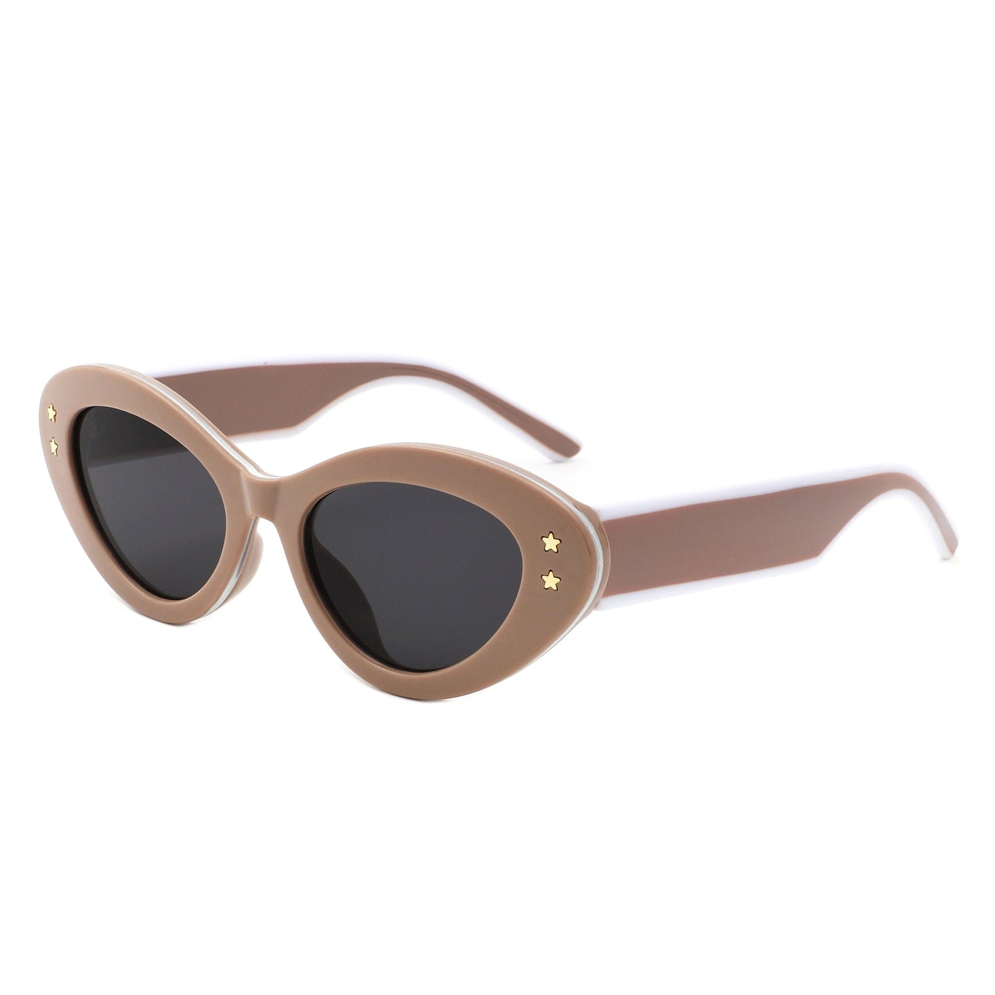 Elandor - Cat Eye Oval Star Designed Sunglasses-0