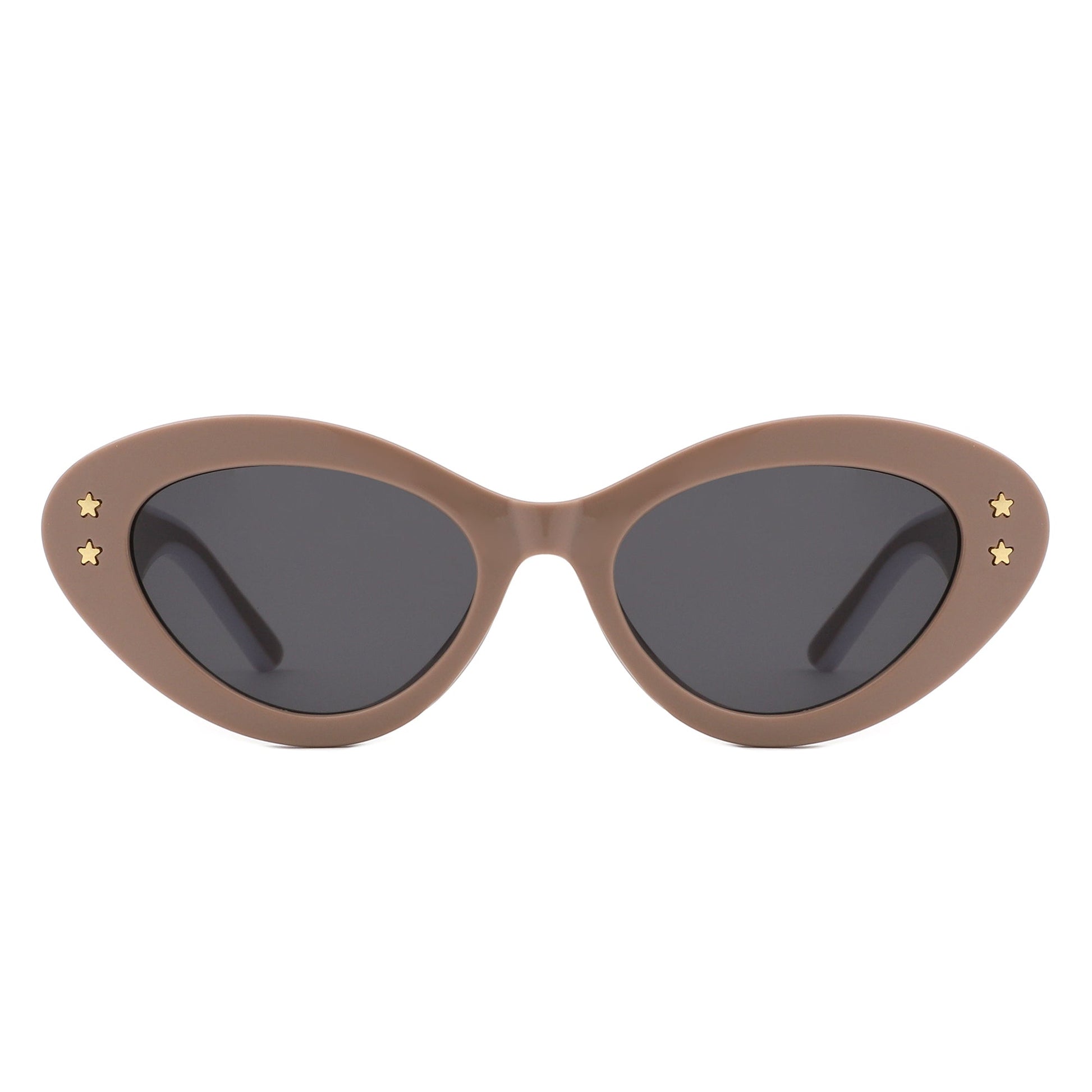 Elandor - Cat Eye Oval Star Designed Sunglasses-3