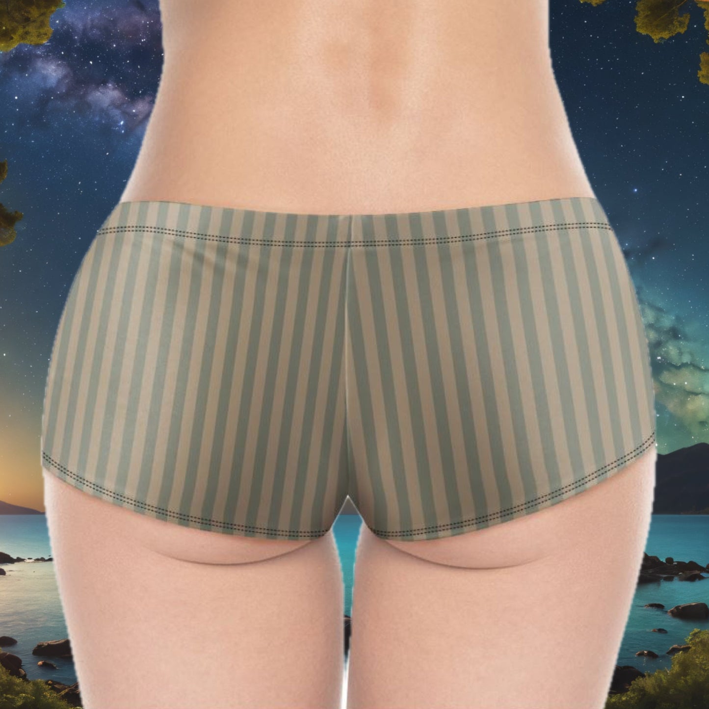 Tide Lines Booty Shorts