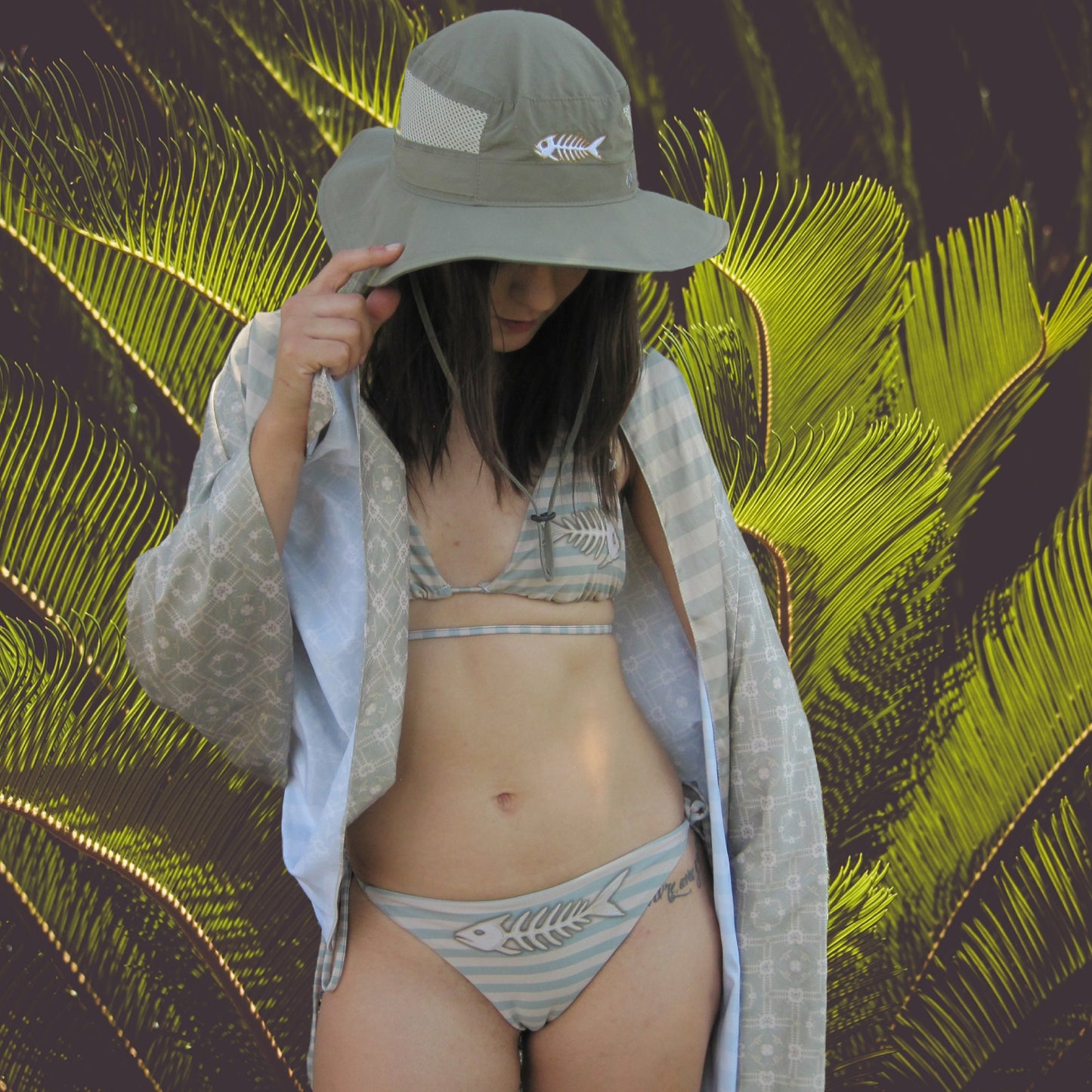 Catch of the Day String Bikini Set