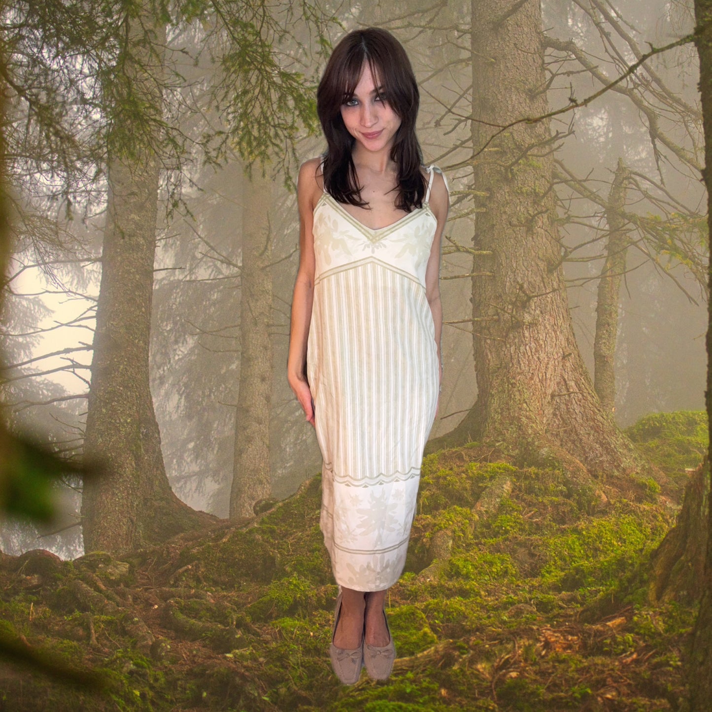 Gilded Hymn Slip Dress