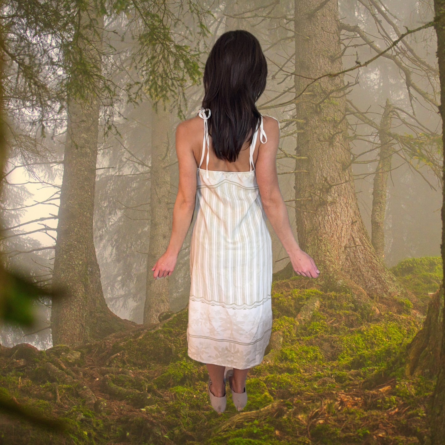 Gilded Hymn Slip Dress