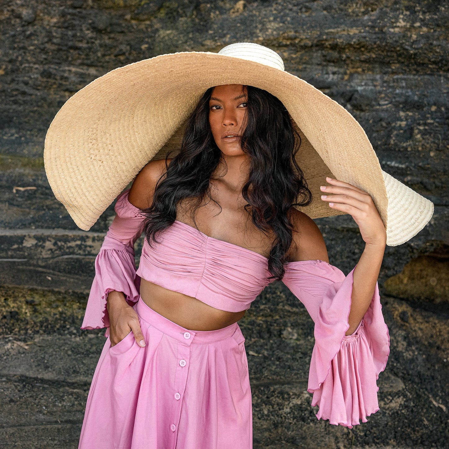 Shade Seeker Straw Floppy Hat